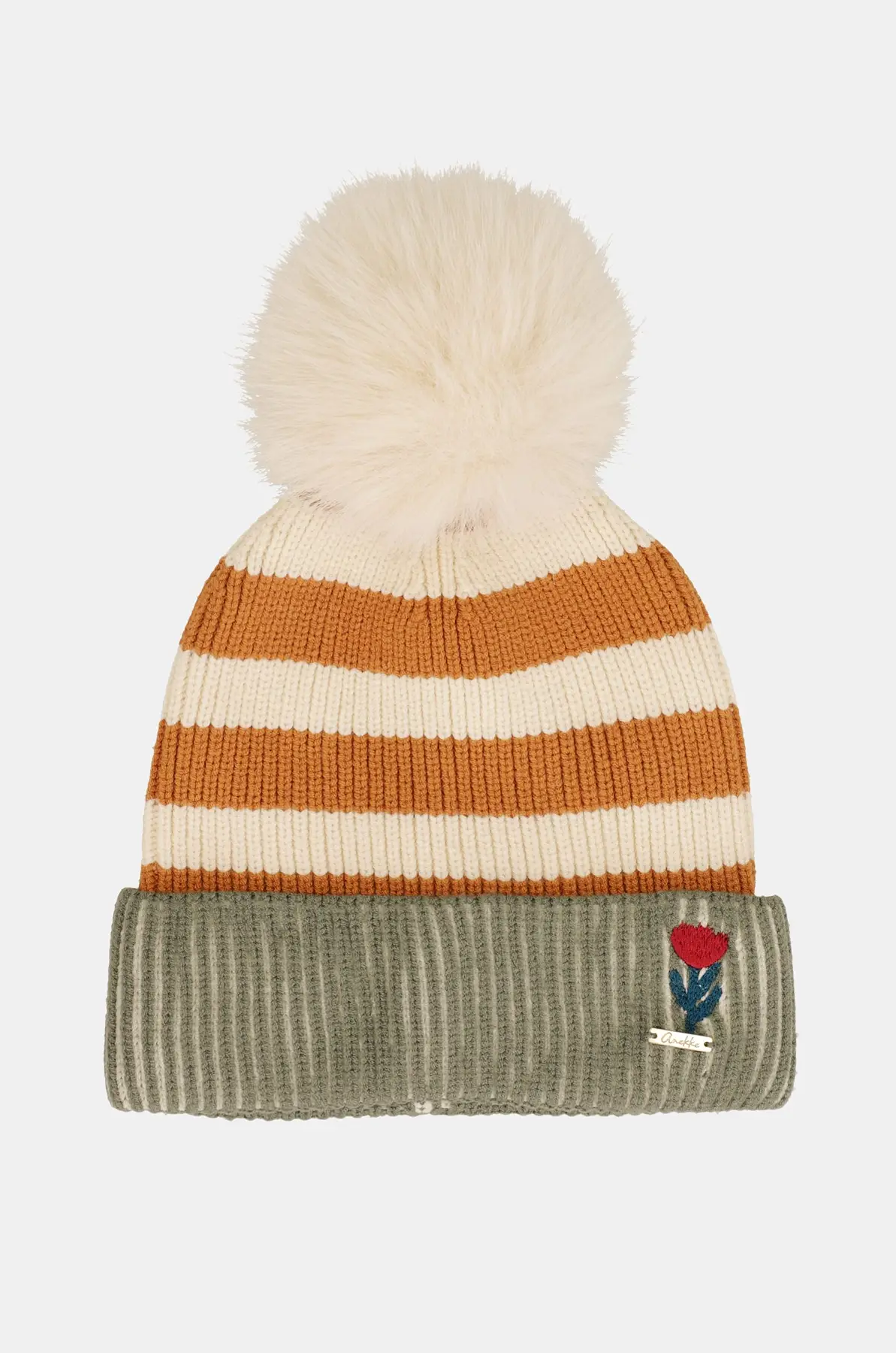 43471-321 Gorro de punto multicolor Anekke con flor