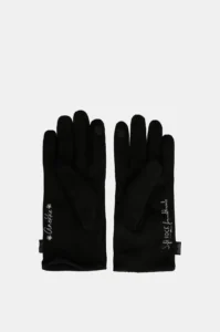 Guantes negros Anekke con detalles metálicos