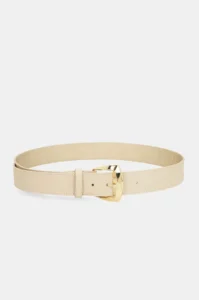 Cinturón beige de piel Anekke