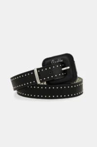Cinturón negro de piel Anekke Iron