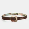 Cinturón marrón de piel Anekke Blossom - Thumbnail Image 1