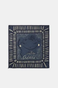 43480-321 Pañuelo cuadrado plisado Anekke azul