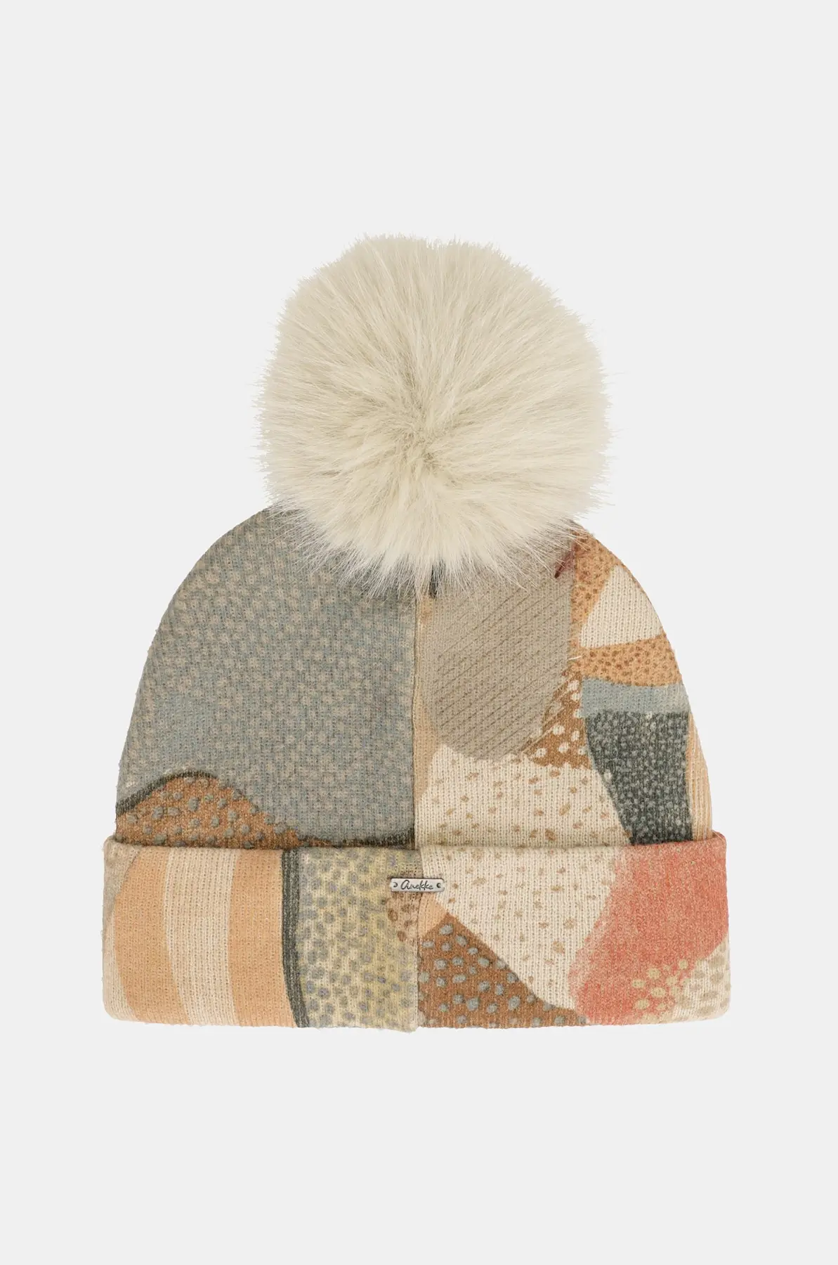 43481-341_2 Gorro de punto multicolor Anekke con pompón