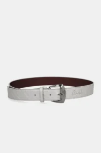 Cinturón taupe de piel Anekke
