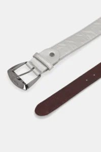 Cinturón taupe de piel Anekke