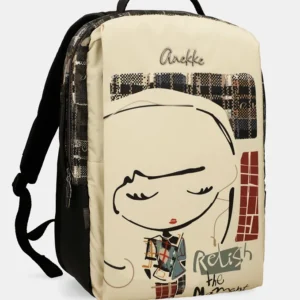 Mochila de viaje Anekke Iron beige grande