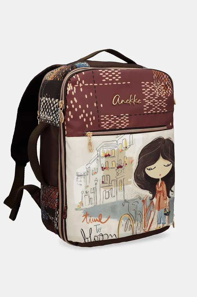 Mochila de viaje Anekke Tulip con bolsillo frontal