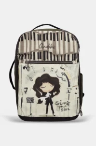 Mochila de viaje Anekke Orchestra con bolsillo frontal y piano
