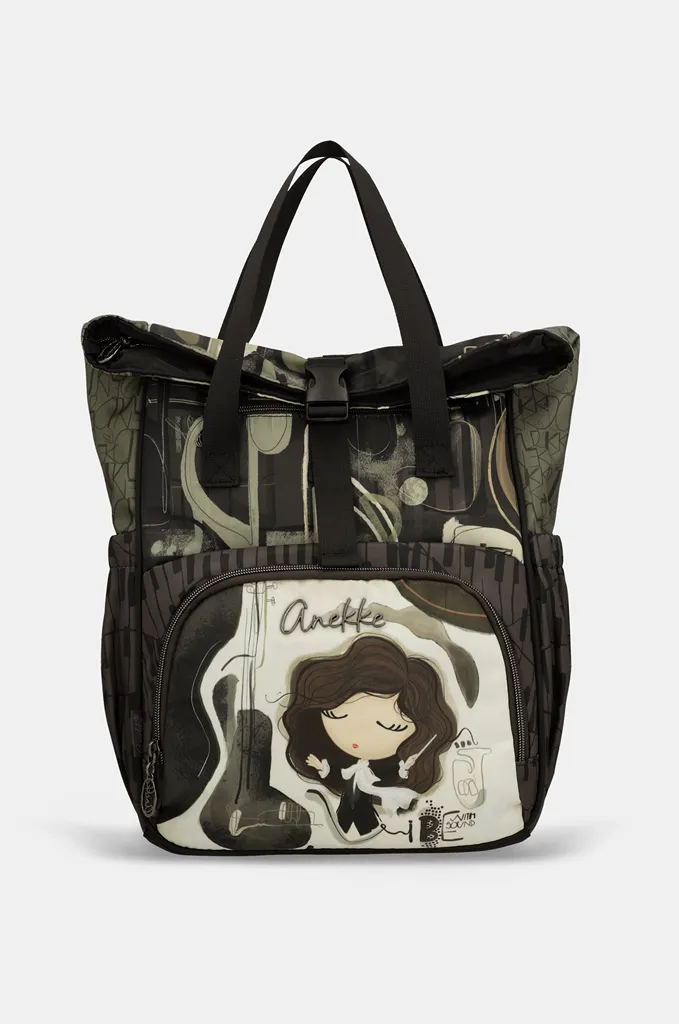 Mochila tote de viaje Anekke Orchestra con cierre clic