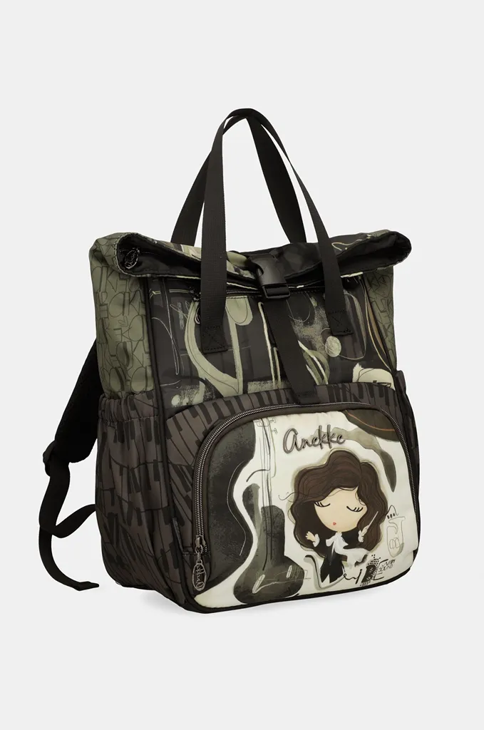 Mochila tote de viaje Anekke Orchestra con cierre clic