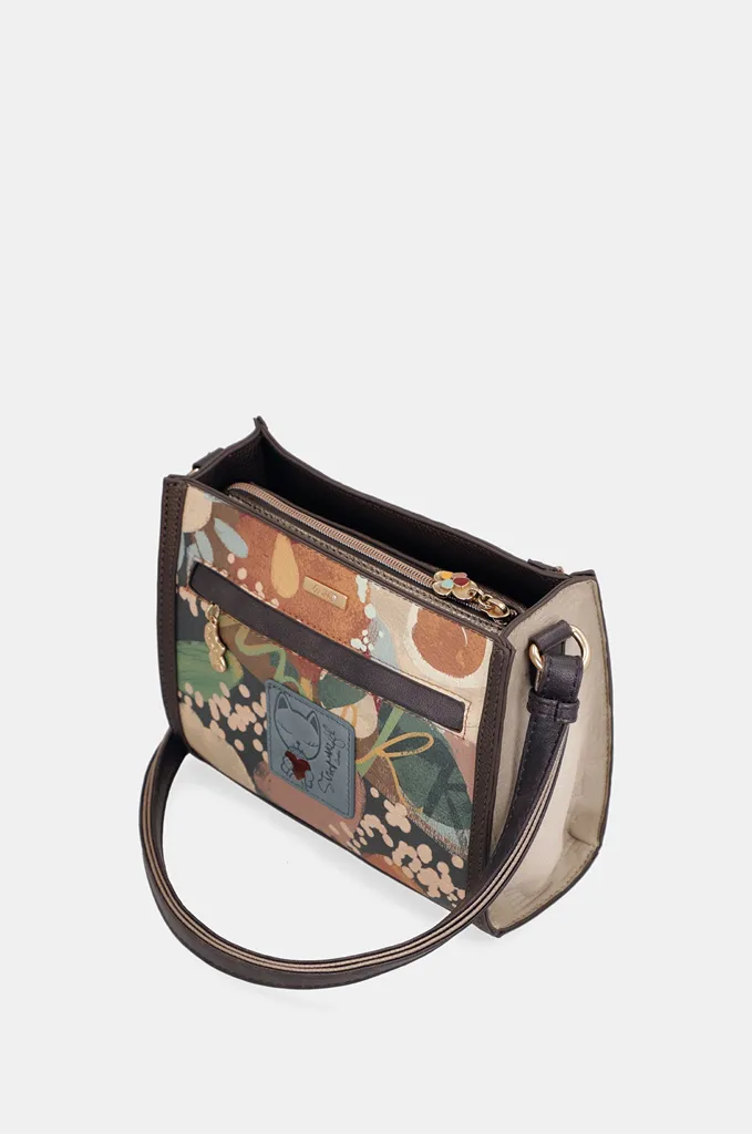 Bandolera rectangular Anekke Tulip con cremallera