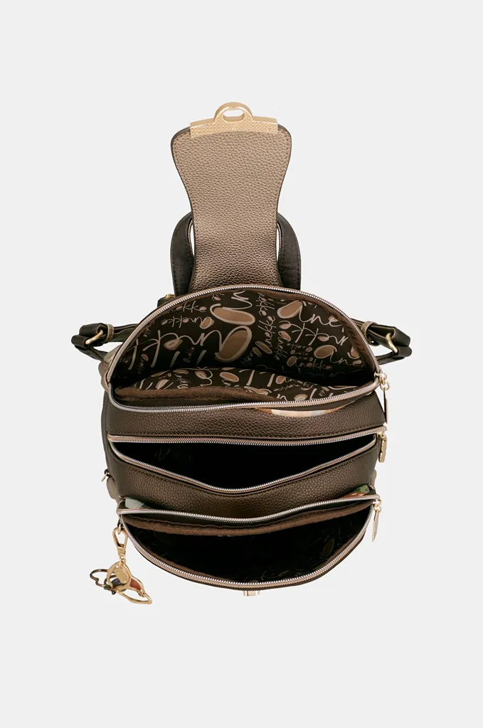 Mochila Anekke Tulip triple compartimento con broche