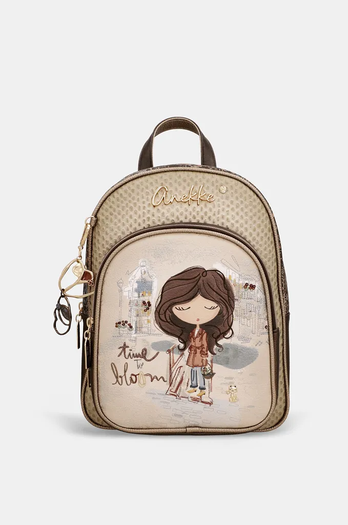 Mochila Anekke Tulip ovalada multicolor