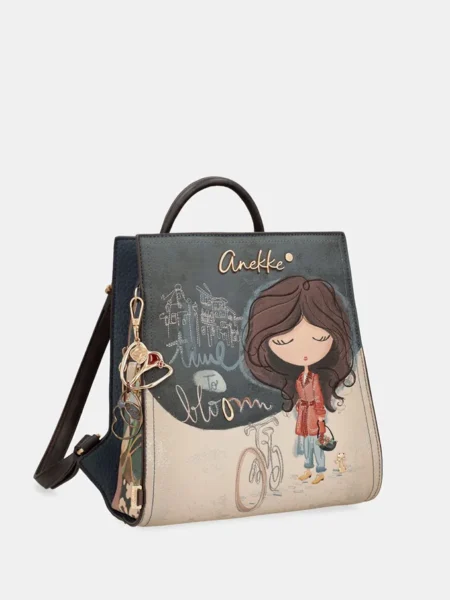 Mochila Anekke Tulip triple compartimento
