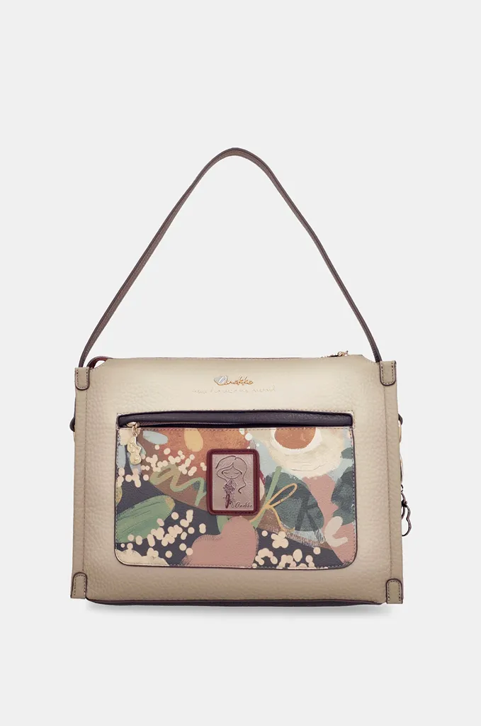 Bolso baguette Anekke Blossom burdeos con bandolera