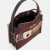 Bolso baguette Anekke Blossom burdeos con bandolera