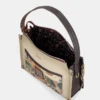Bolso baguette Anekke Blossom burdeos con bandolera