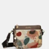 Bandolera compacta Anekke Blossom floral bordada
