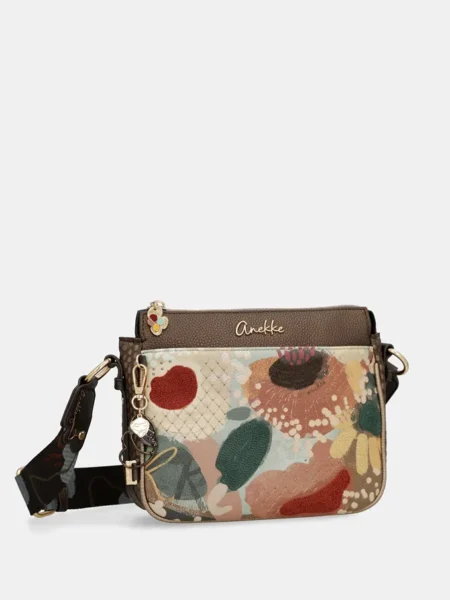 Bandolera compacta Anekke Blossom floral bordada