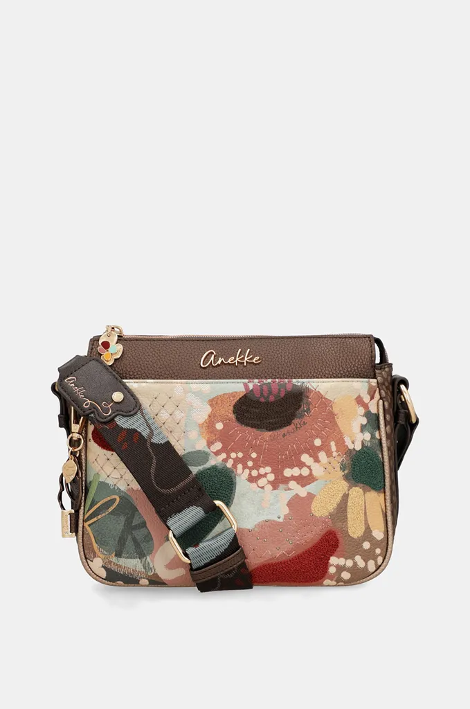 Bandolera compacta Anekke Blossom floral bordada