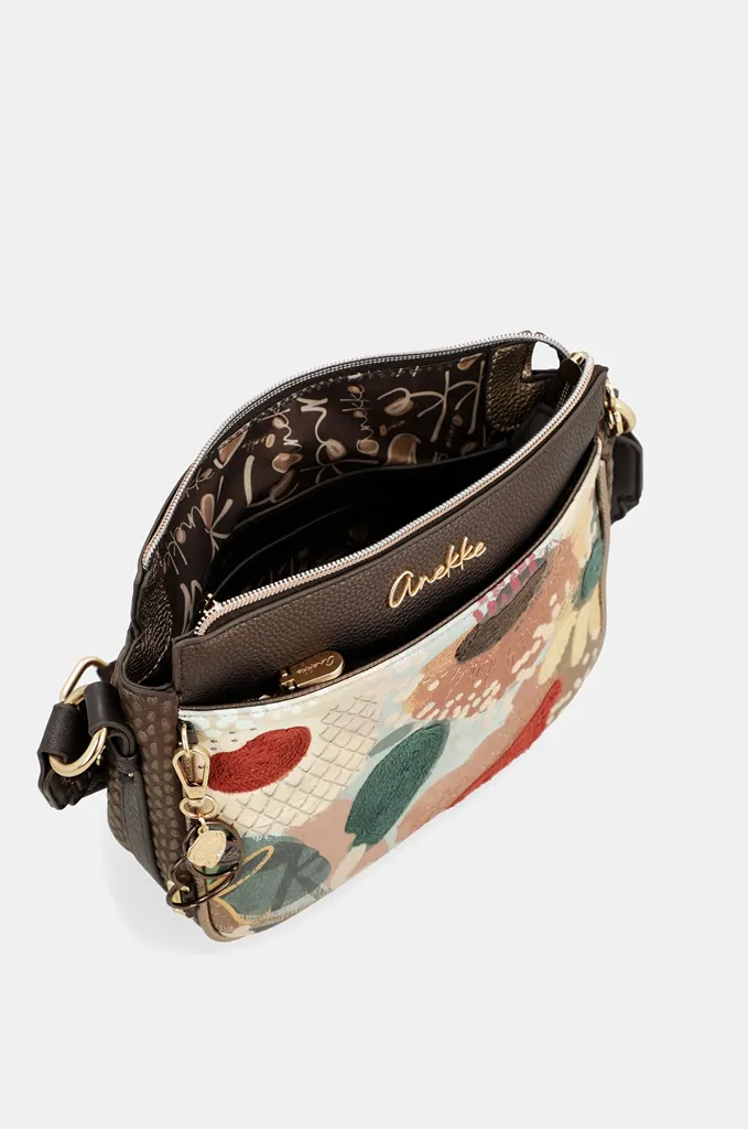 Bandolera compacta Anekke Blossom floral bordada