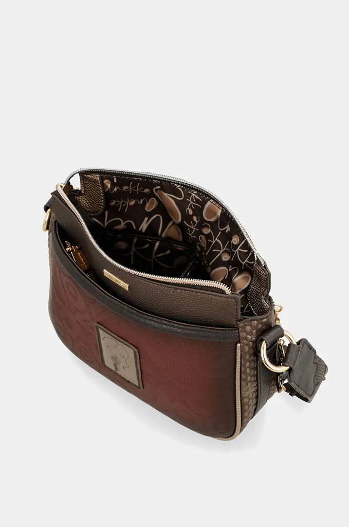 Bandolera compacta Anekke Blossom floral bordada