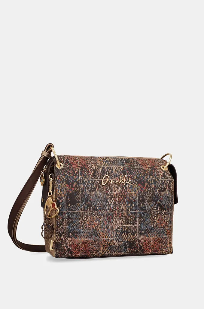 Bandolera mediana Anekke Blossom con estampado bordado