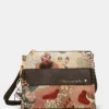 Bandolera Anekke Blossom mediana con bolsillo exterior