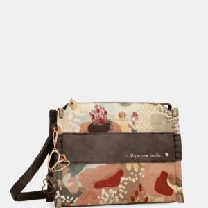 Bandolera Anekke Blossom mediana con bolsillo exterior