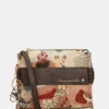 Bandolera Anekke Blossom mediana con bolsillo exterior
