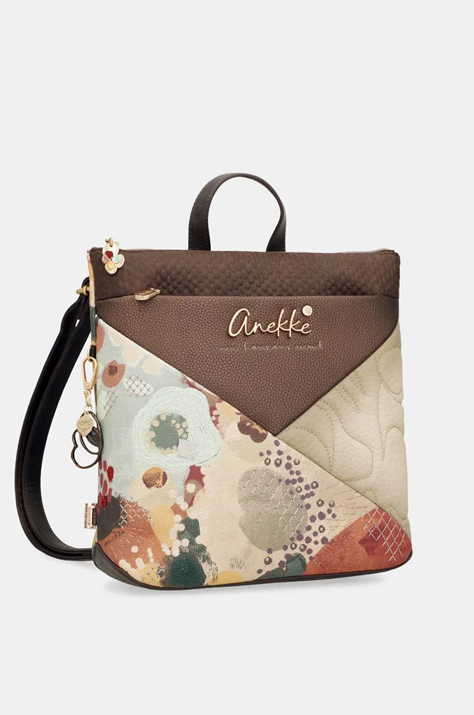 Mochila cuadrada Anekke Blossom floral acolchada