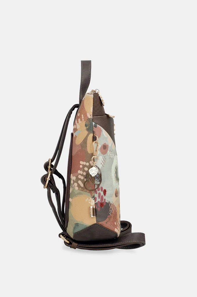 Mochila cuadrada Anekke Blossom floral acolchada