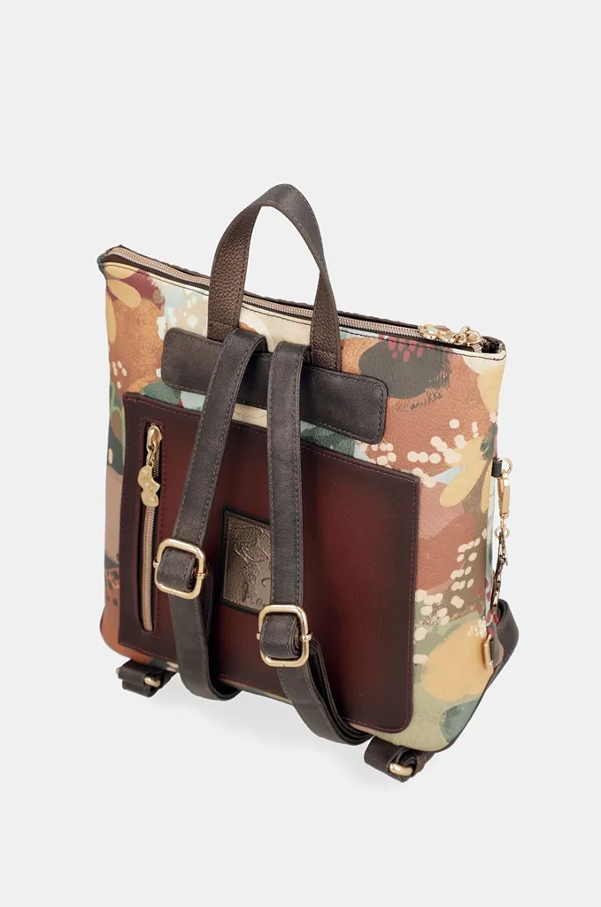 Mochila cuadrada Anekke Blossom floral acolchada