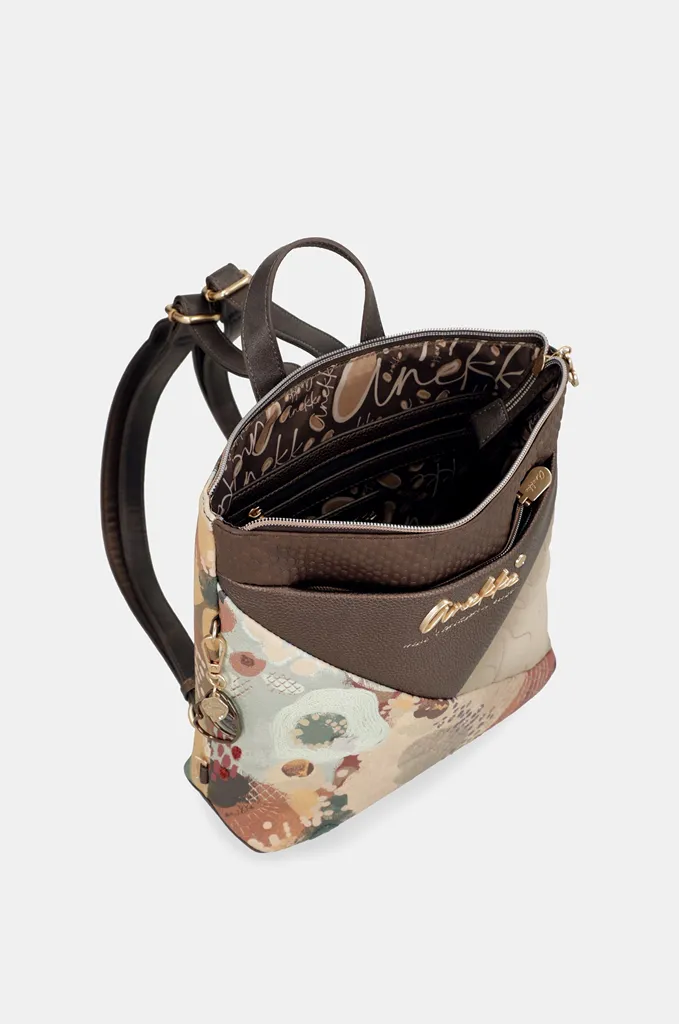 Mochila cuadrada Anekke Blossom floral acolchada