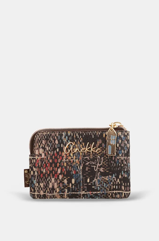 Monedero plano Anekke Blossom con cremallera