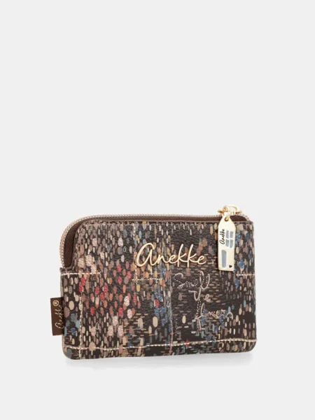 Monedero plano Anekke Blossom con cremallera