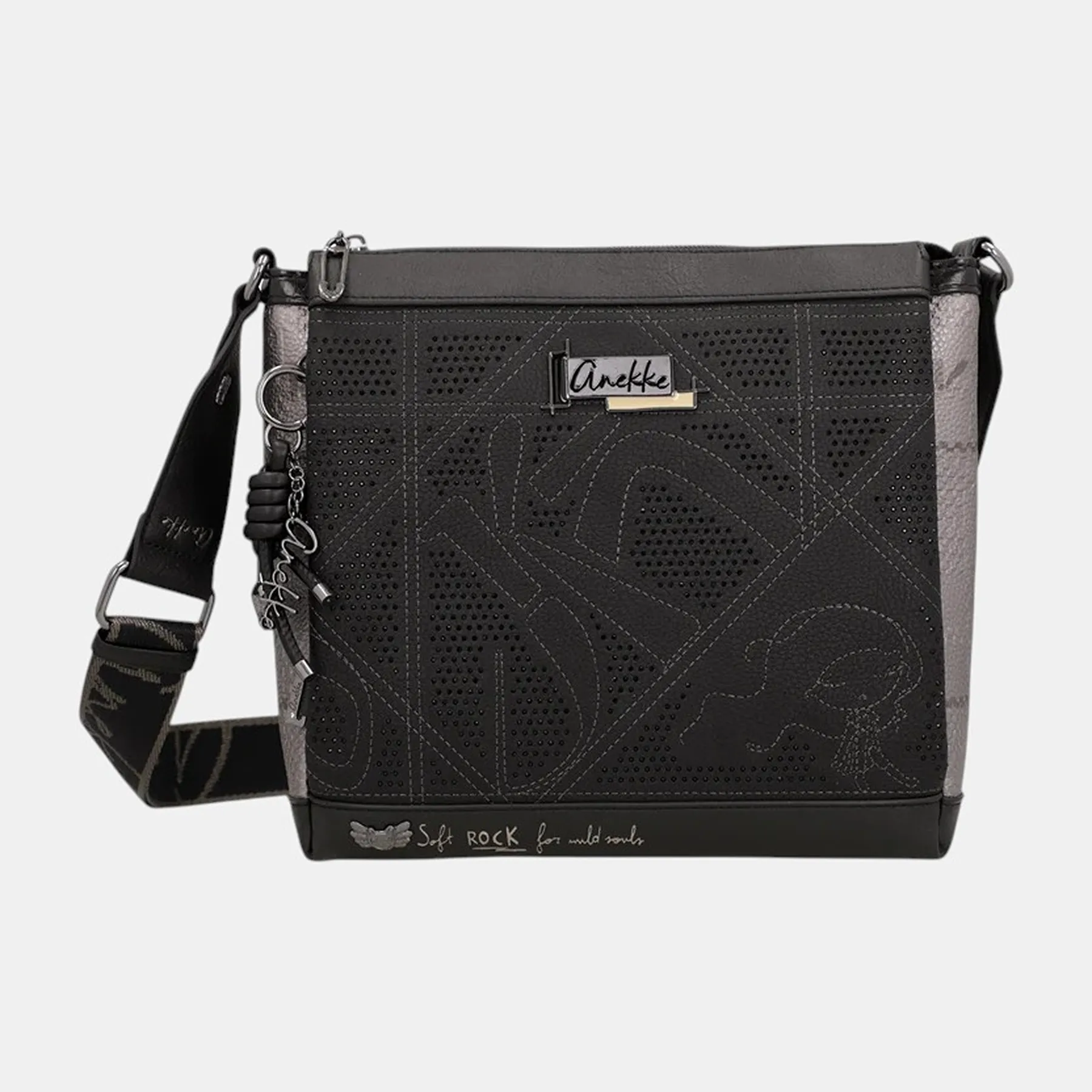Bandolera grande triple compartimento Anekke Iron