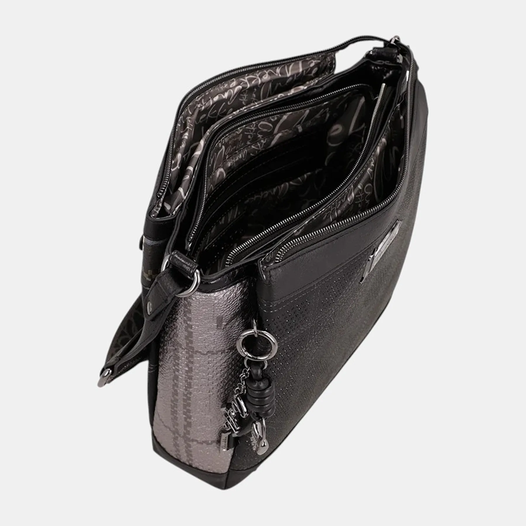 Bandolera grande triple compartimento Anekke Iron