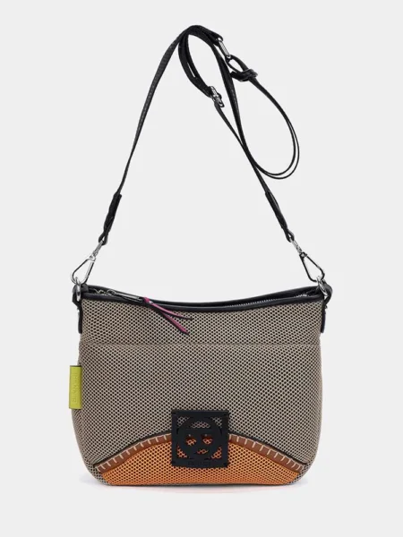 Bolso bandolera Binnari Rose Camel Orange
