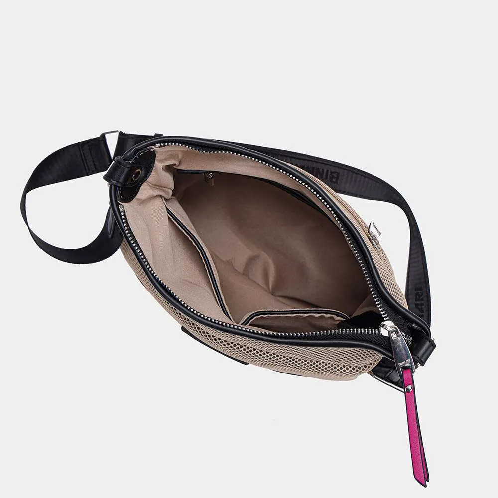 Bolso bandolera Binnari Rose Camel Orange