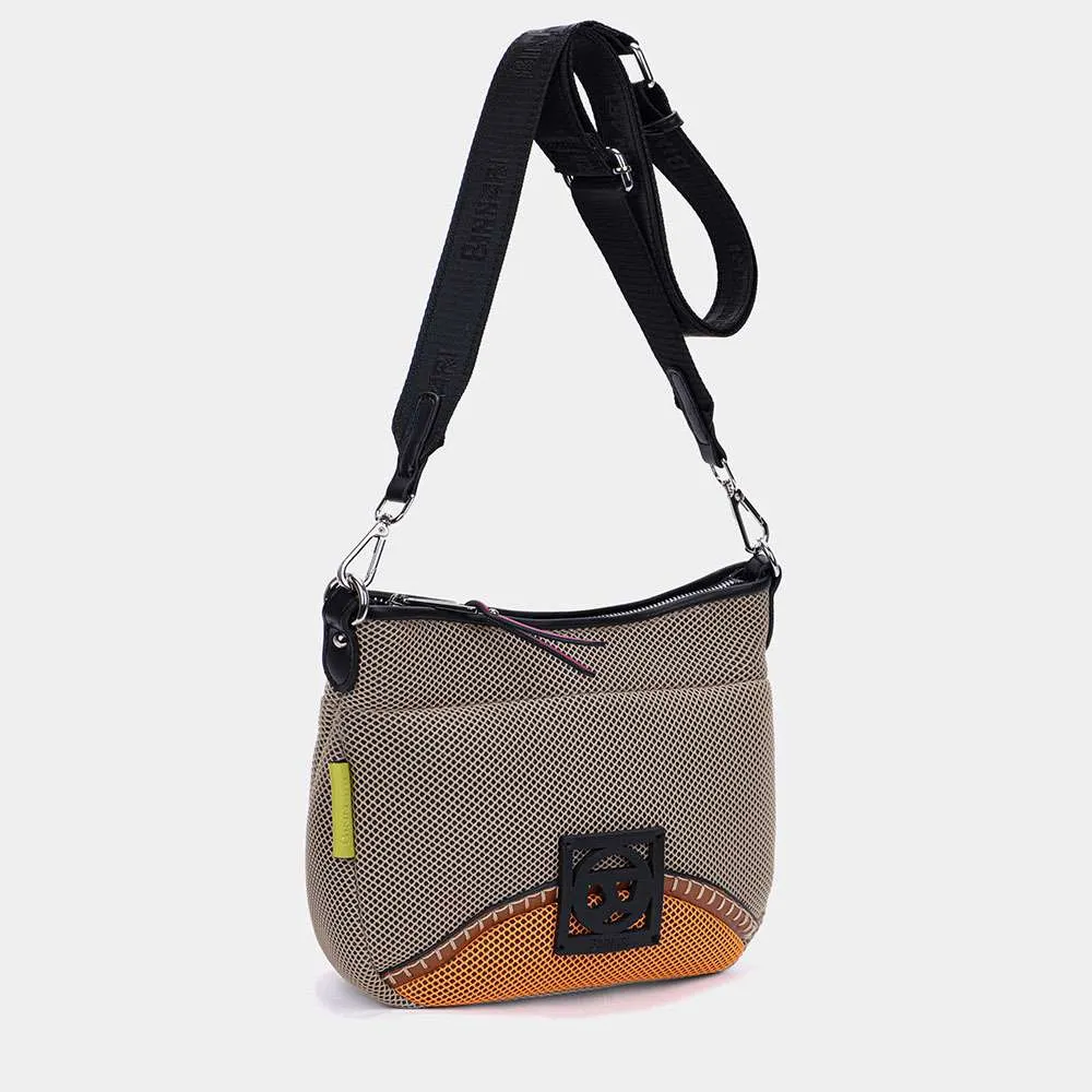 Bolso bandolera Binnari Rose Camel Orange