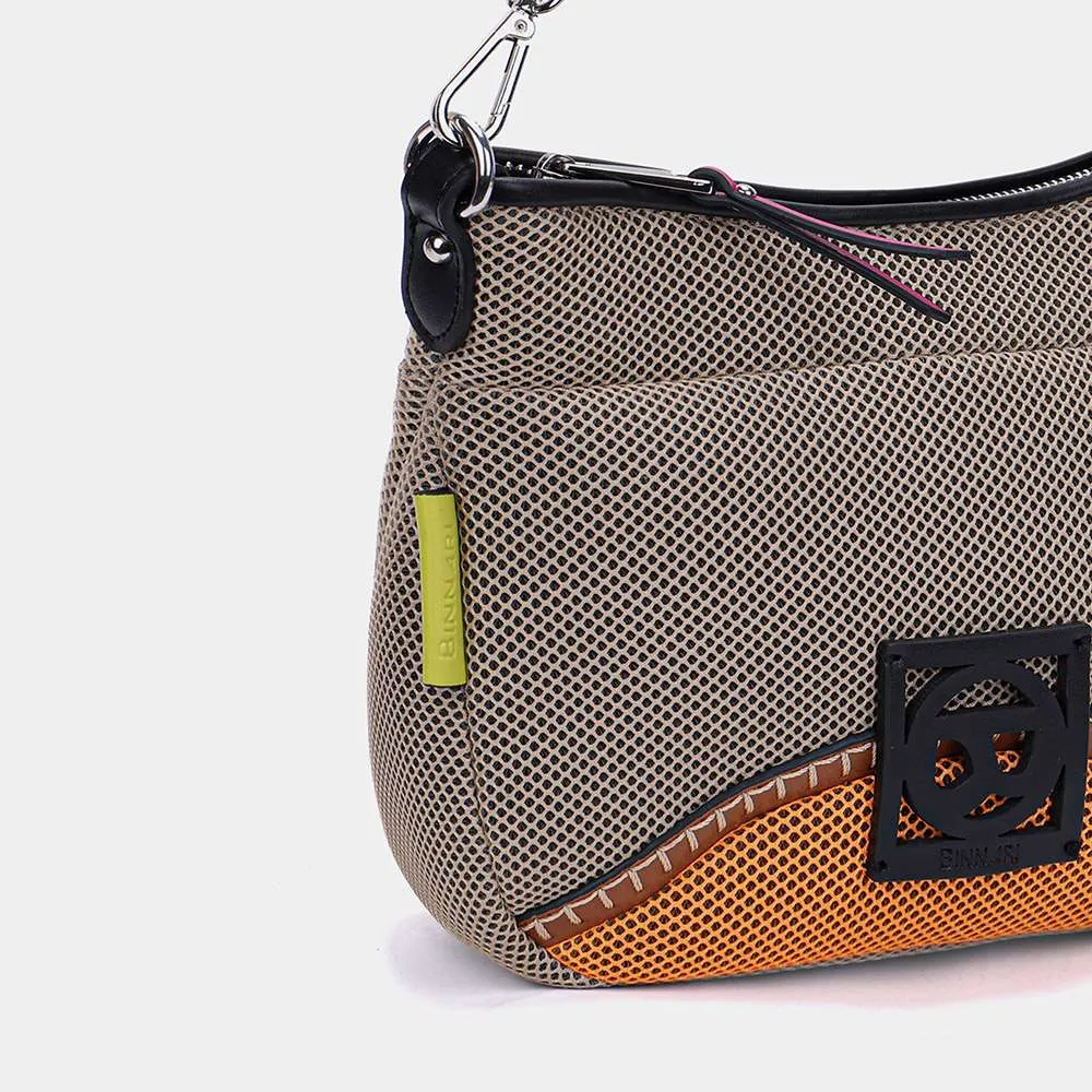 Bolso bandolera Binnari Rose Camel Orange