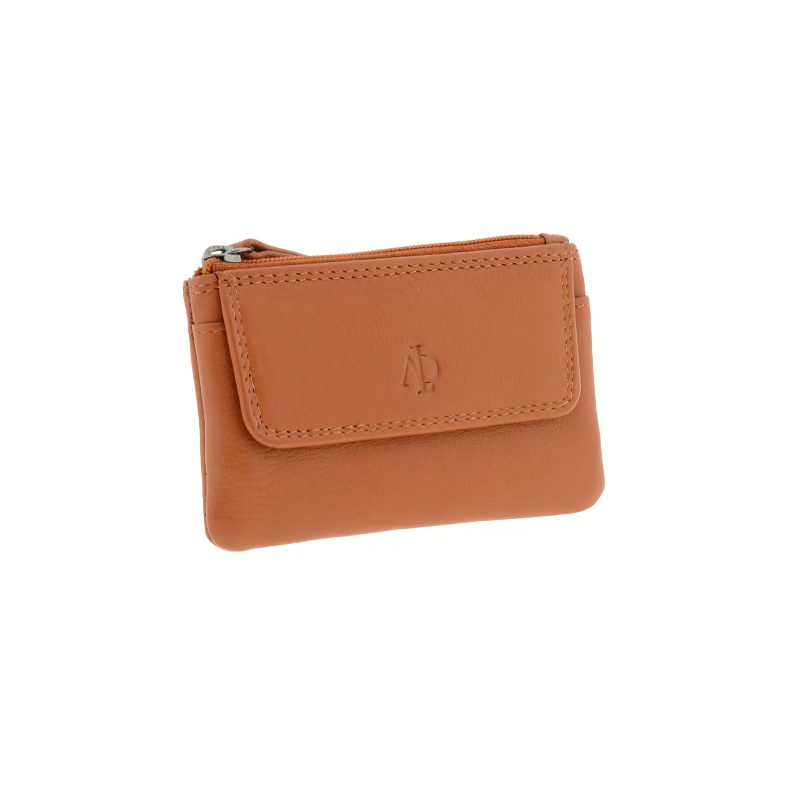 Monedero de piel con solapa