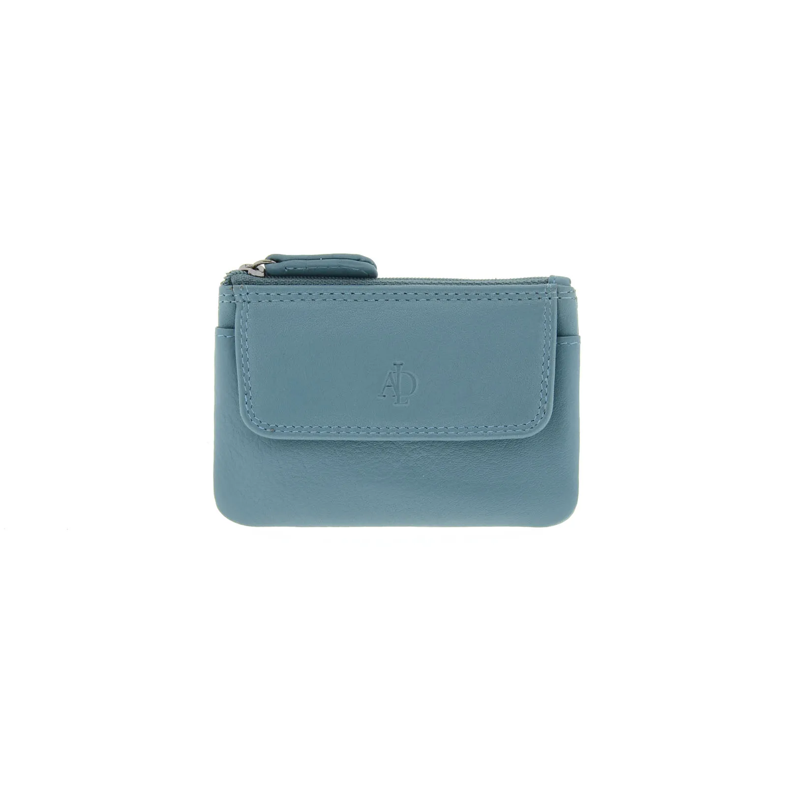 Monedero de piel con solapa