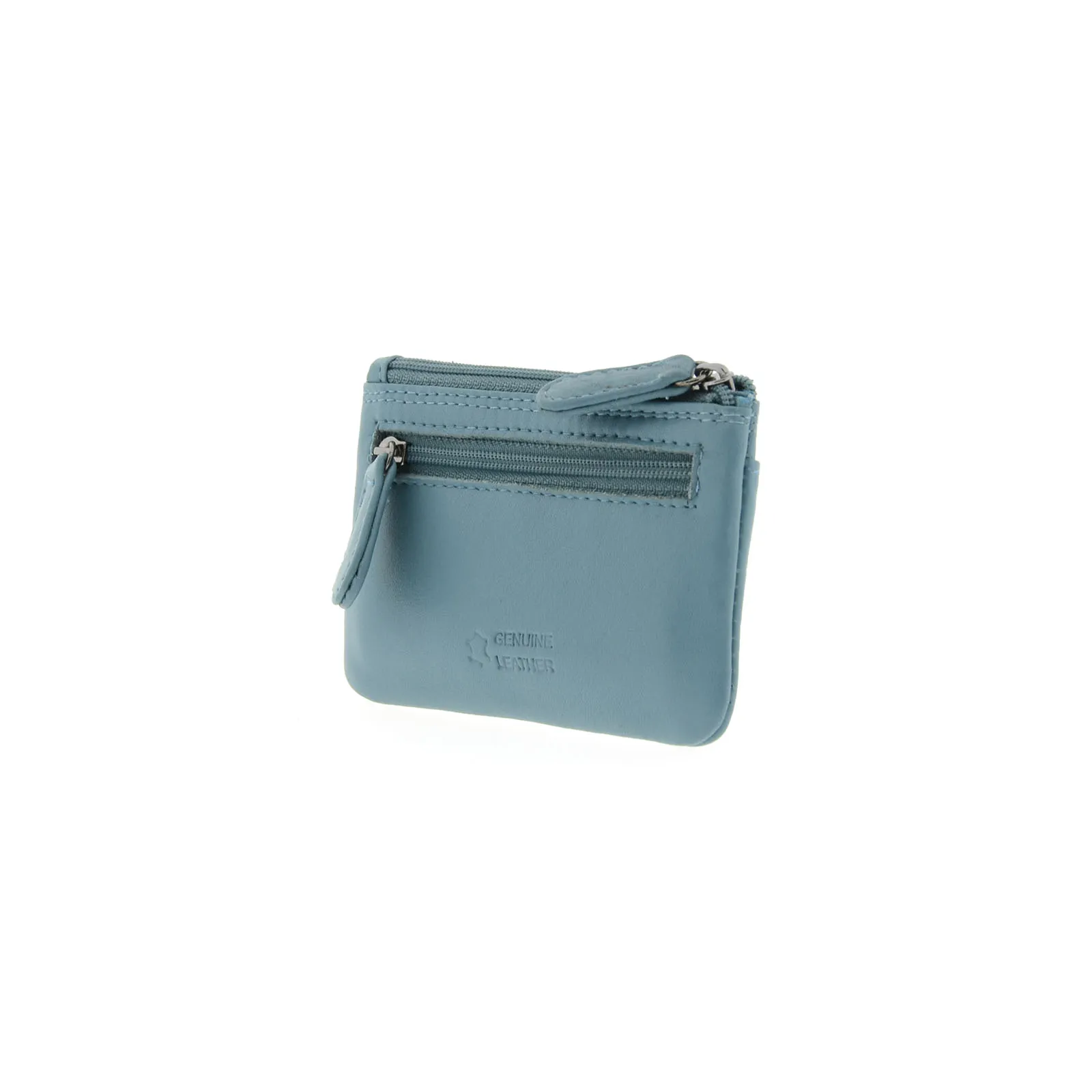 Monedero de piel con solapa