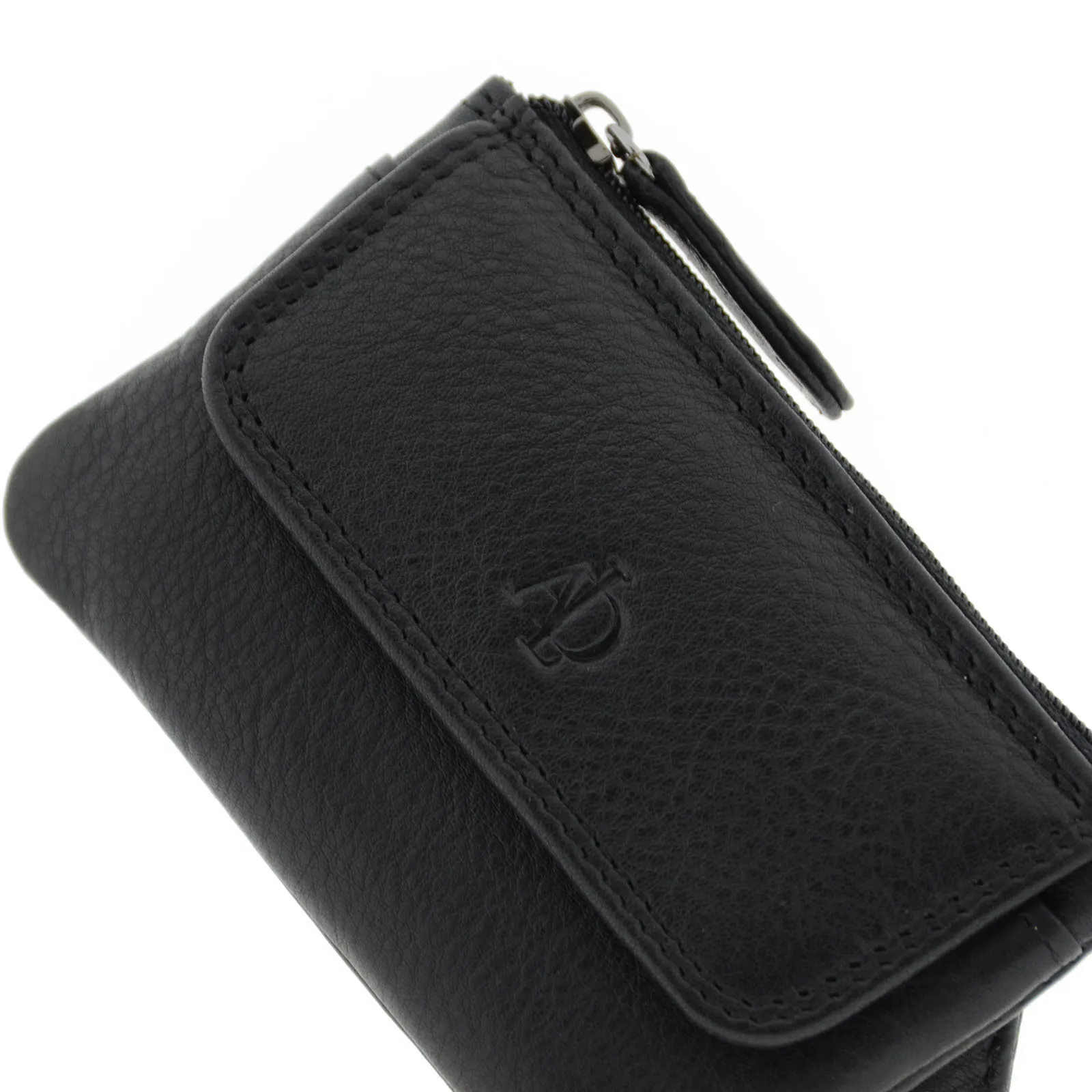 Monedero de piel con solapa