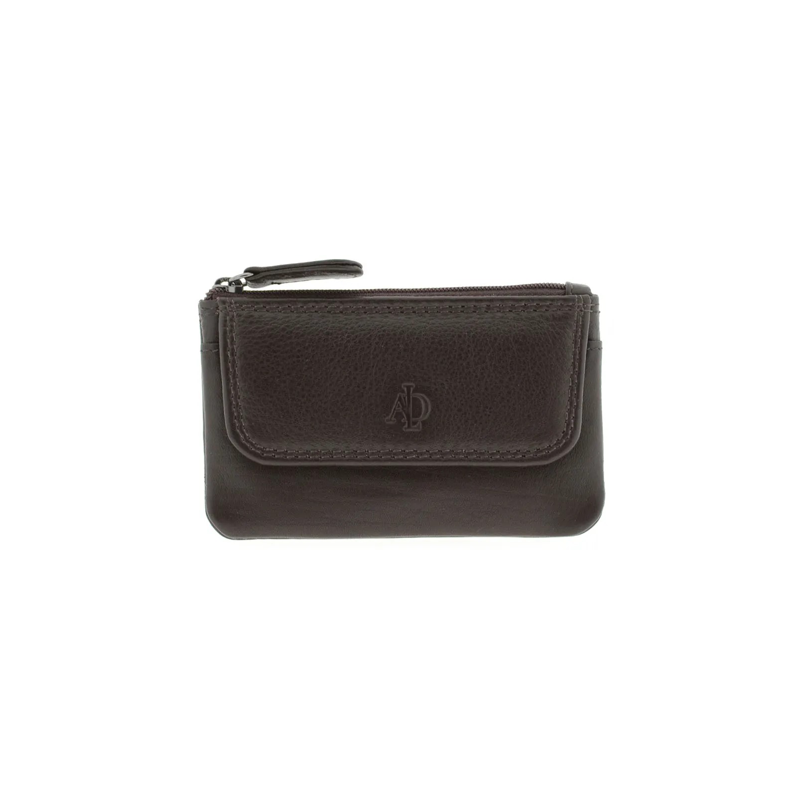 Monedero de piel con solapa