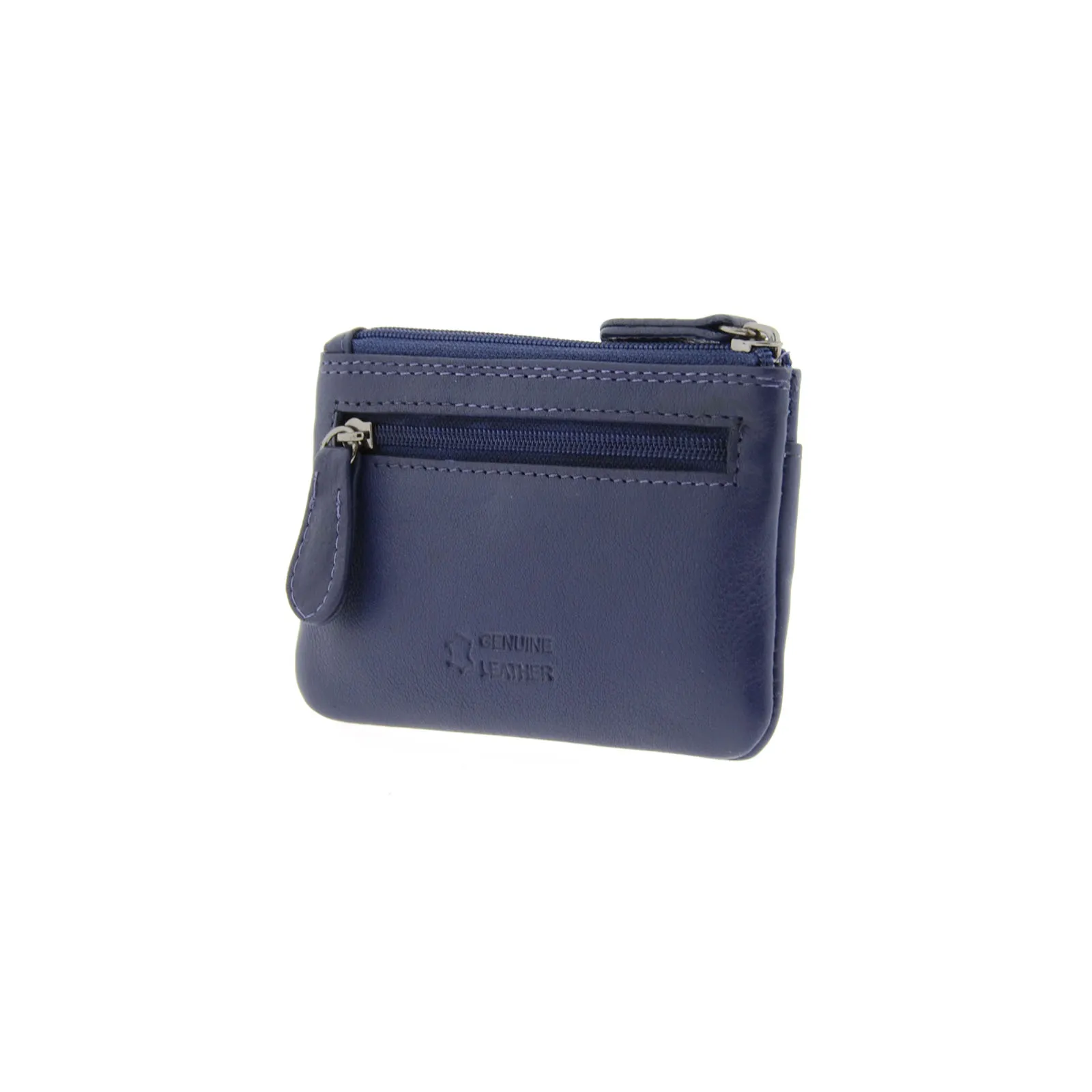 Monedero de piel con solapa