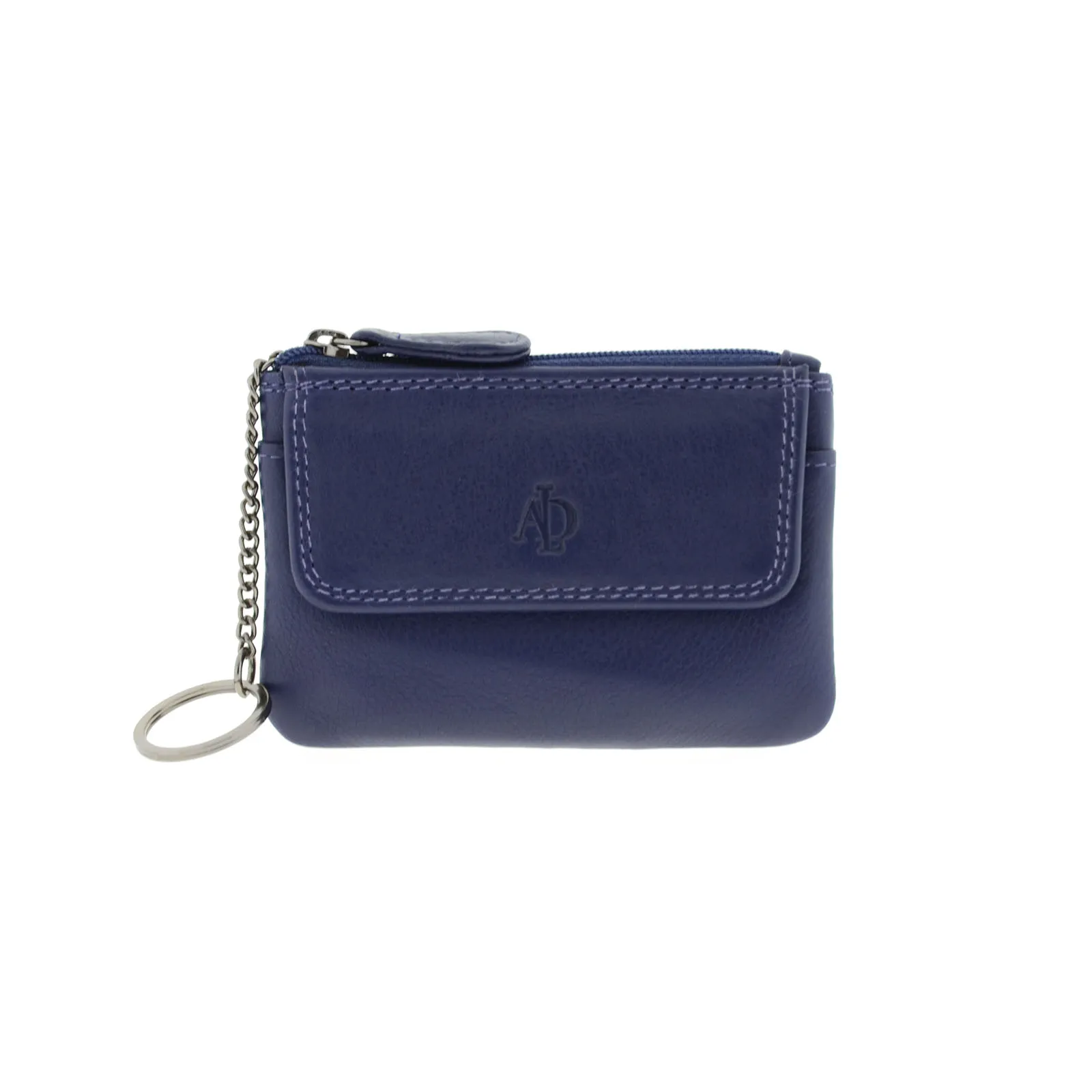 Monedero de piel con solapa