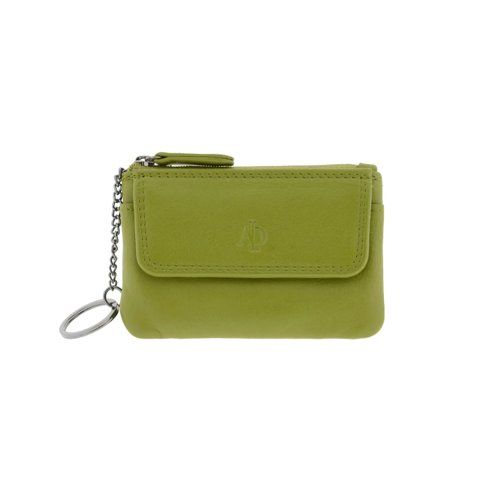 Monedero de piel con solapa